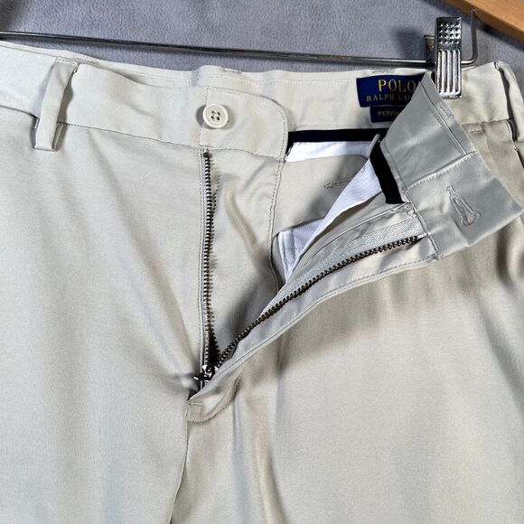 Polo Ralph Lauren Golf Shorts Mens 30 Beige Performance Stretch Classic Fit 9" - Picture 3 of 12